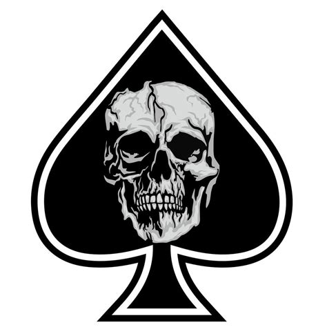 Ace Of Spades Playing Card Grunge Vintage Design 1419742 Vector Art