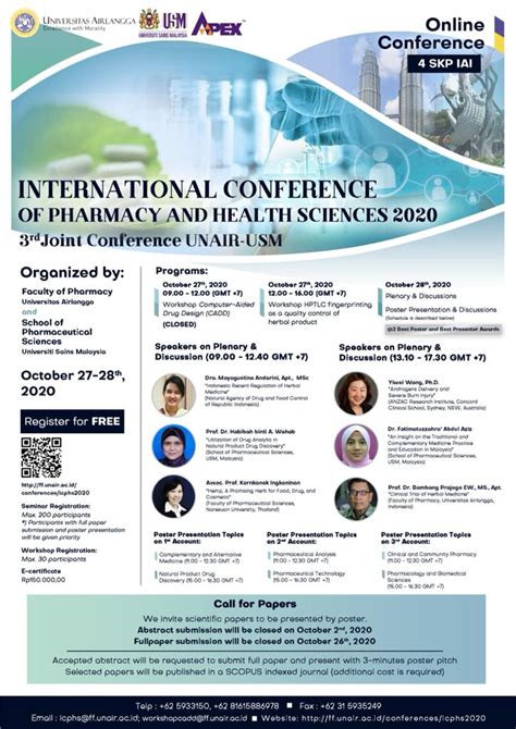 International Conference Of Pharmacy And Health Sciences 2020