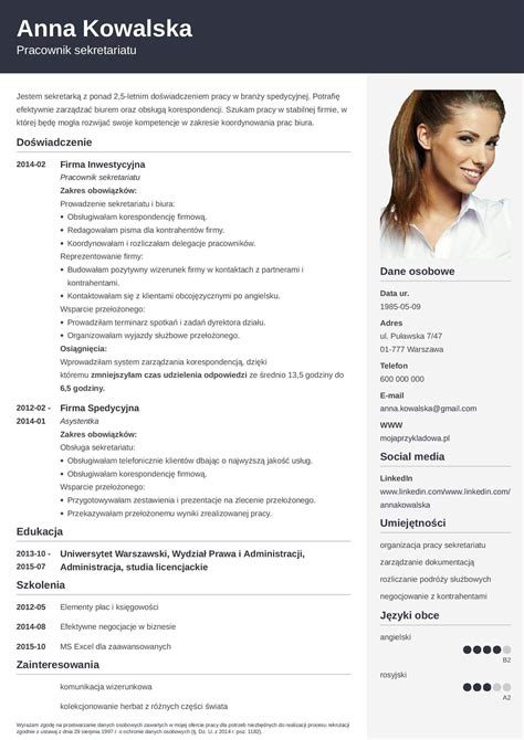 CV i list motywacyjny sekretarki - 7 rad jak napisać (Wzór + Przykłady)