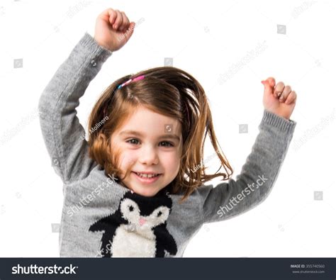 Little Girl Jumping Stock Photo 355740560 Shutterstock