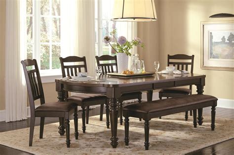 Mulligan Country Style Table And Chair Set With Bench Quality