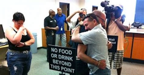 updated gay man denied marriage license arrested for refusing to leave dallas county clerk s