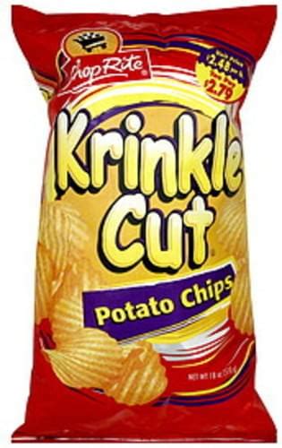 Shoprite Krinkle Cut Potato Chips 18 Oz Nutrition Information Innit