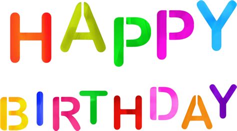 Happy Birthday Colorful Transparent Png Clip Art Image Gallery Images