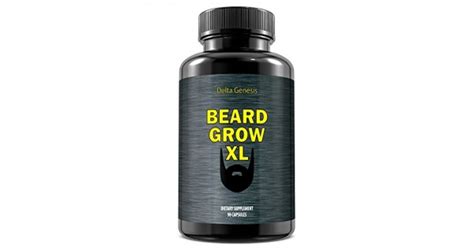 Beard Grow Xl Facial Hair Supplement Vegan 1 Mens