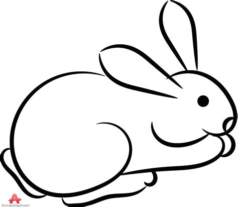 Outline Of A Bunny Free Download On Clipartmag
