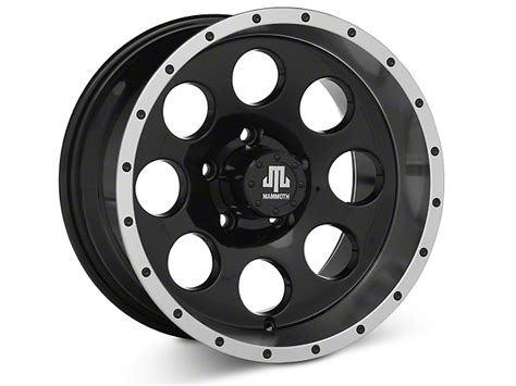 Mammoth Jeep Wrangler 8 Beadlock Style Black Wheel 15x8 J100606 87