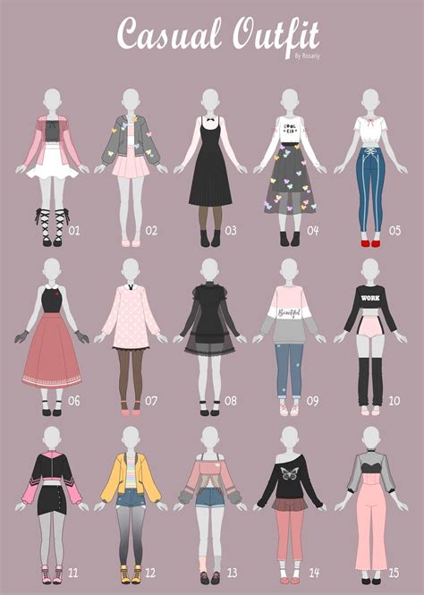 Here presented 62+ anime clothes drawing images for free to download, print or share. (OPEN 2/15) CASUAL Outfit Adopts 34 by Rosariy on ...