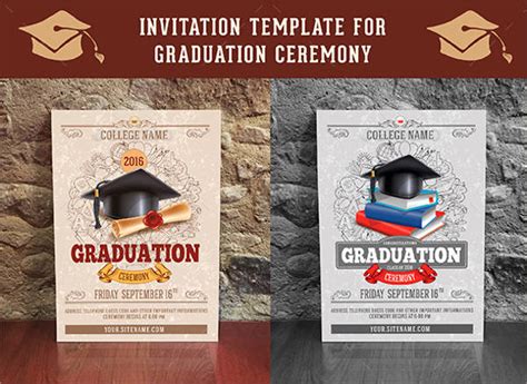 50 Graduation Invitation Templates Psd Ai Word Free And Premium