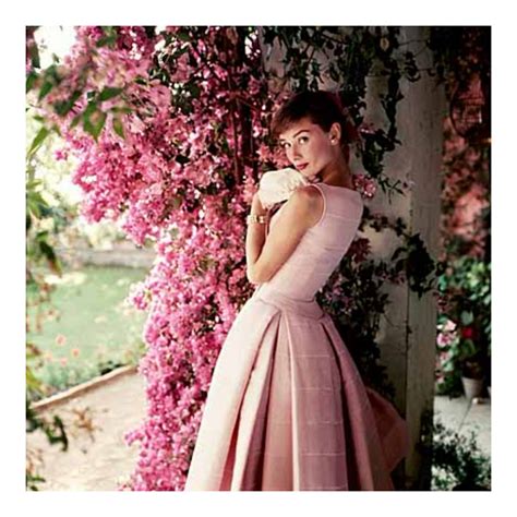 Audrey Hepburn Givenchy 1955 Pink Dress 1 Fabrickated