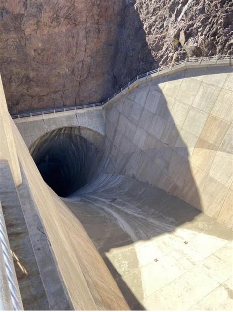 Hoover Dam Spillway 50 Ft Wide And 600 Feet Deep Apparently You Can
