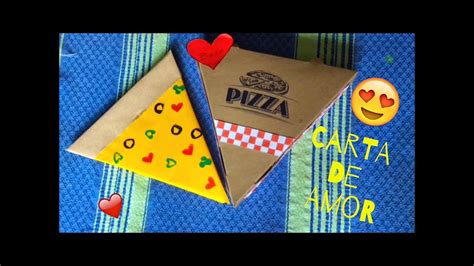 Carta De Pizza Regalo Para Mi Novio 😍 Youtube