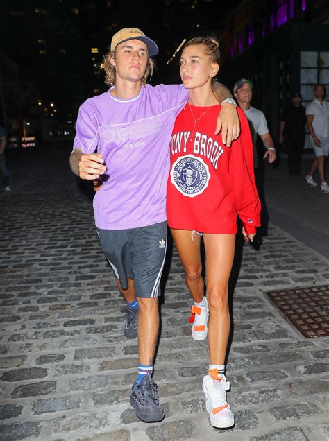 Hailey Baldwins Date Night With Justin Bieber Consists Of Killer Legs—and Not Much Else Vogue