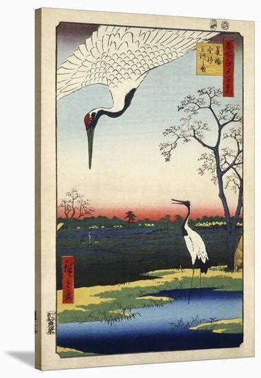 Minowa Kanasugi Mikawashima Stretched Canvas Print Ando