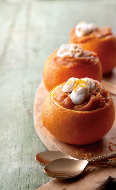 Baked Sweet Potato Orange Cups Our State Orange Recipes Baking Sweet Orange Cups