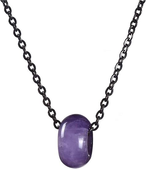 Crystaltears Semi Precious Gemstone Bead Pendant Necklace Natural