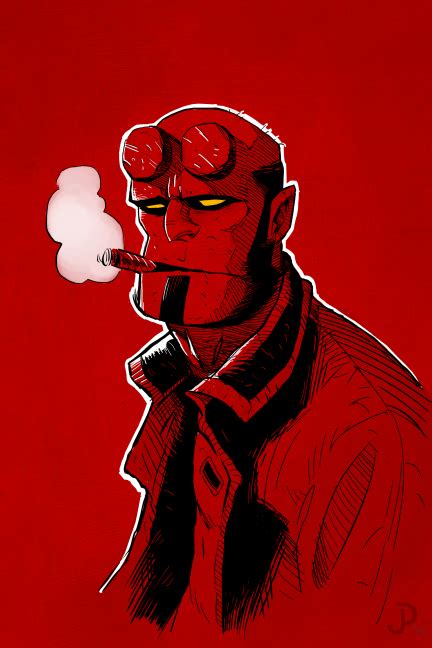 Hellboy Sketch On Behance