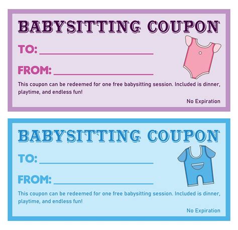 10 Best Printable Babysitting Voucher Template Pdf For Free At