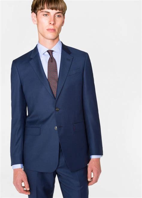 Suits Blue Paul Smith The Byard Tailored Fit Tonal Check Wool Suit