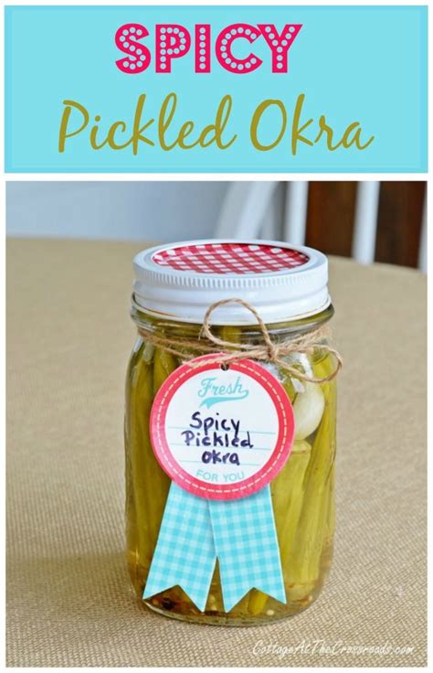 I love the idea of having a pantry full of delicious pickled foods and. Homemade Spicy Pickled Okra | Pickled okra, Homemade ...