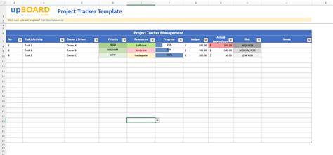 Progress Tracker Excel Template Project Management Templates Download