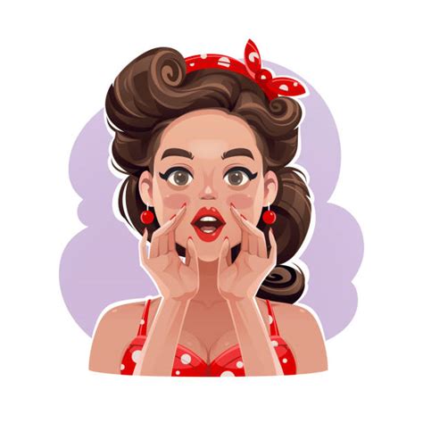 1000 1950s Pin Up Girl Stock Illustrations Royalty Free Vector
