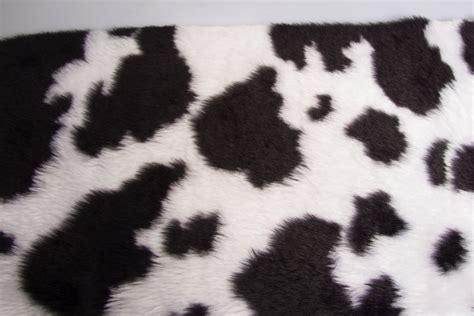Cow Faux Fur Fabric By The Meter For Disguises