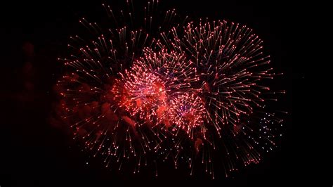 Download Wallpaper 1920x1080 Fireworks Sparks Red Celebration Full