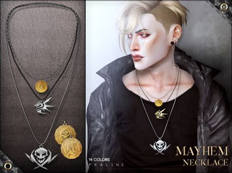 The Sims Resource Mayhem Necklace By Pralinesims • Sims 4 Downloads