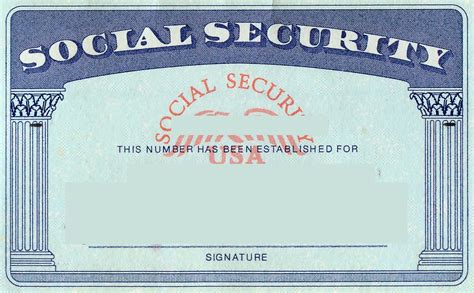 Social Security Card Template