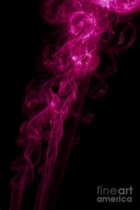 Mood Colored Abstract Vertical Purple Smoke Wall Art 02