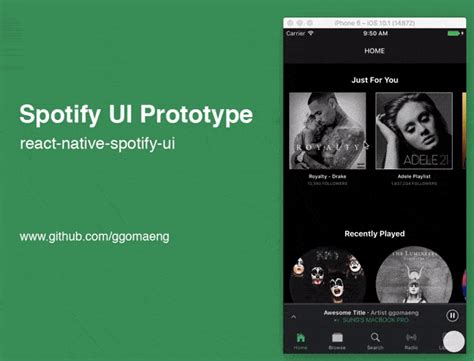 React Native Spotify Ui Codesandbox