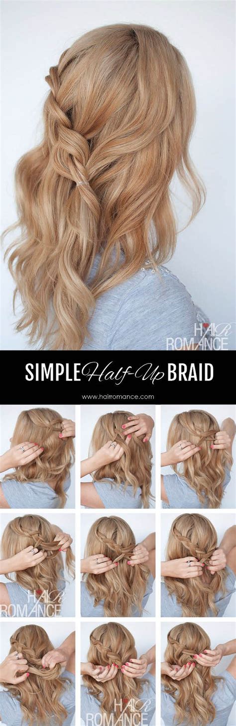 Try This Simple Half Up Braid Tutorial Hair Romance Bloglovin Updo