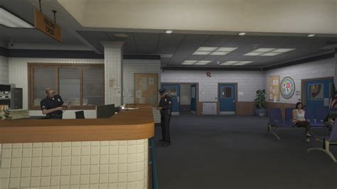 Gta V Ps4 Police Station Inside Online Polizeistation Von Innen