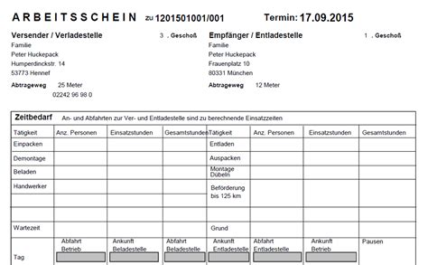 Für die richtigkeit, vollständigkeit und. Moving Star | Arbeitsscheine für den Umzug