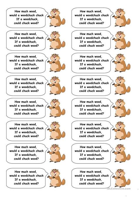 Tongue Twisters Worksheet How Fast Can You Say It Artofit
