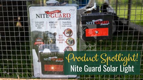 Product Spotlight Nite Guard Solar Powered Nocturnal Predator Control
