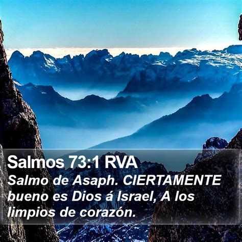 Salmos 731 Rva Salmo De Asaph Ciertamente Bueno Es Dios á