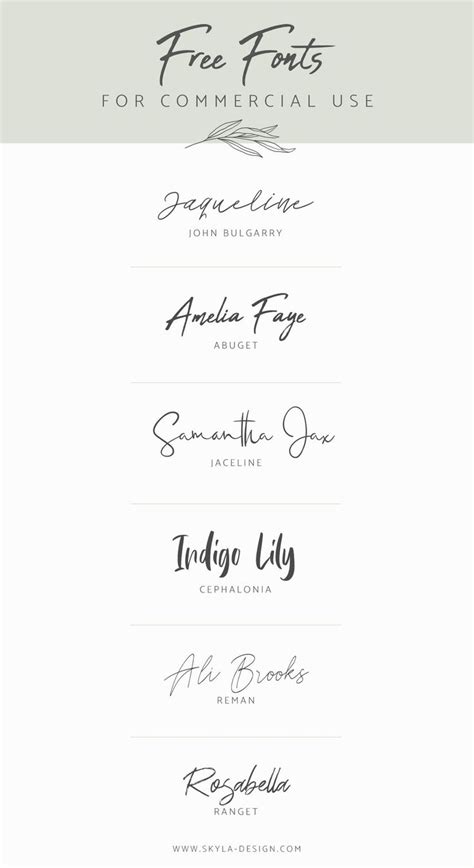 Free Fonts For Commercial Use Free Commercial Fonts Free Handwritten
