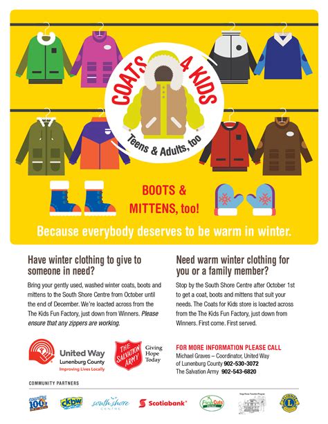 Coats For Kids Teens And Adults Too Is Now Open United Way Of