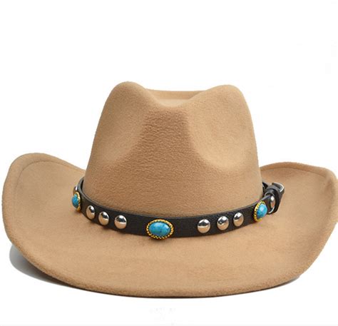 Brown Wool Felt Lemmy Cowboy Hat Hat Manufacturer