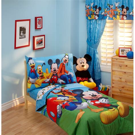 Then you have to think on ideal toddler bedroom furniture sets. Disney - Mickey Mouse Playground Pals 4pc Toddler Bedding ...