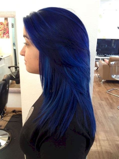 pin by dayna kasprzycki on beauty dark blue hair hair styles hair color blue