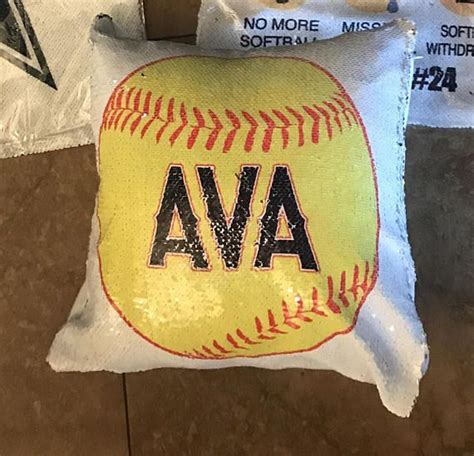 Customize Your Own Name And Number On This Softball Pillowcase