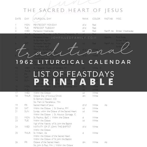 Includes feast days, 2021 traditional liturigcal calendar,patron saints, prayers. Traditional Catholic Liturgical Calendar 2021 - Payhip
