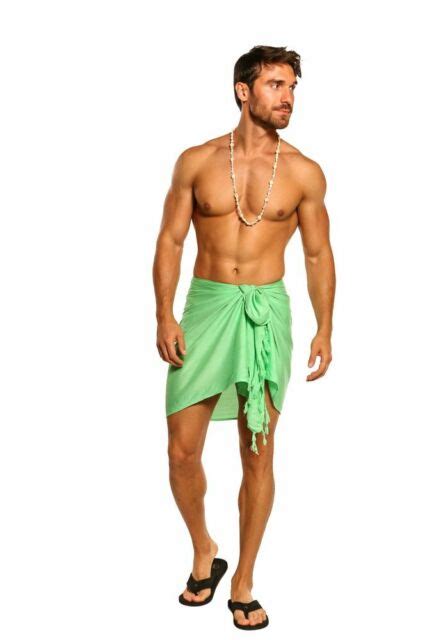sarong for men 1 world sarongs mens mint half short solid sarong lavalava ebay
