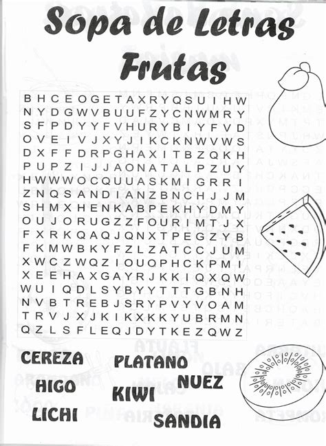 Ideas De Sopas Letras Sopa De Letras Sopa De Letras Para Ninos Images