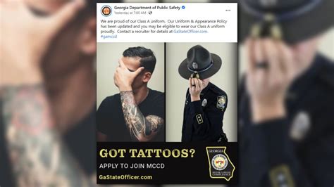 Georgia Department Of Public Safety Adjusts Tattoo Policy