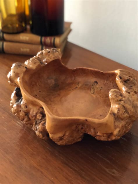 Birch Burl Bowl Swedish Hand Carved Carved Rustic Wooden Bowl Primitive