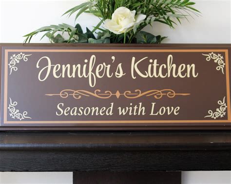 Personalized Kitchen Signs Ts Decor Items Kitchen Etsy